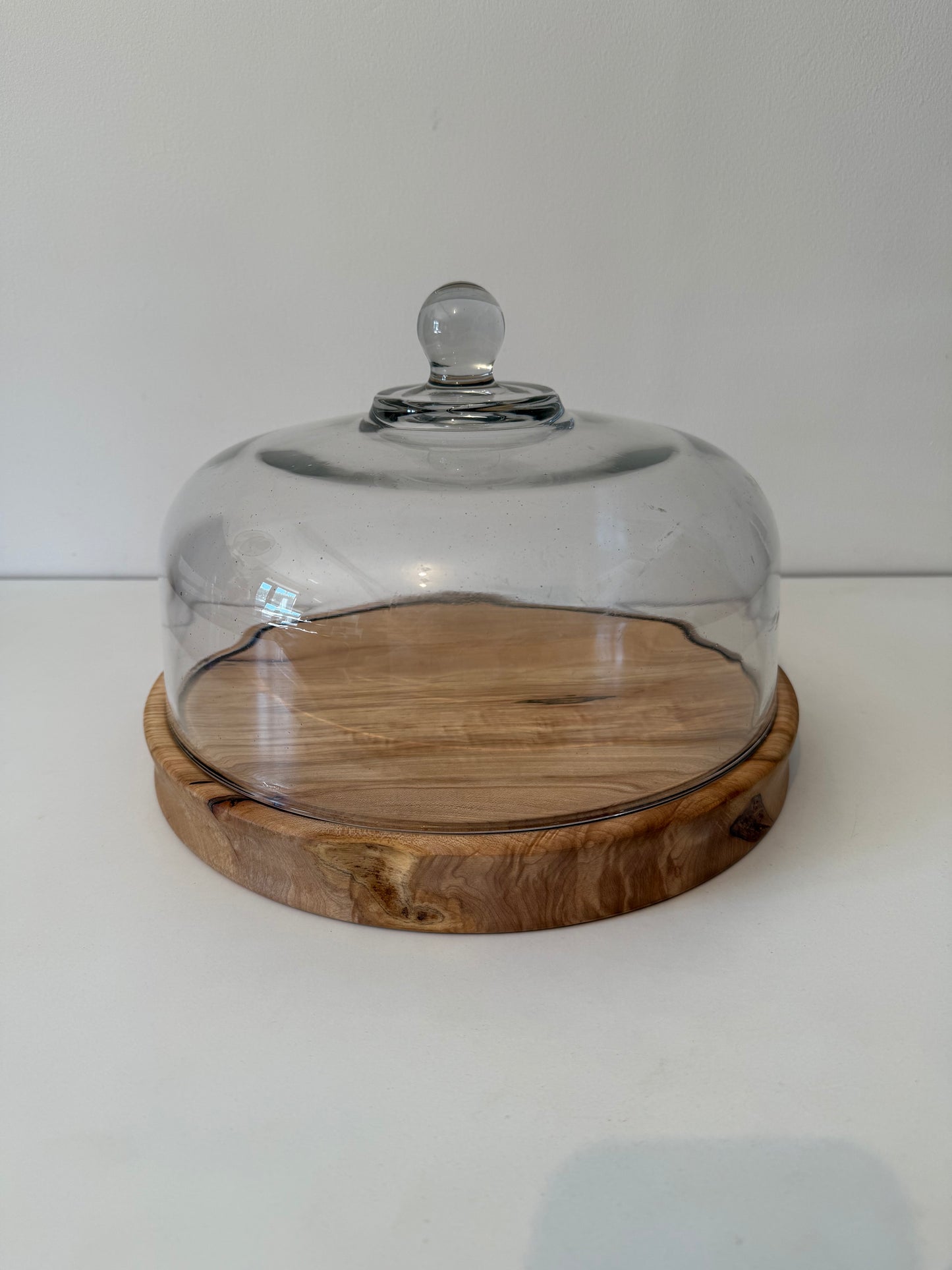 Sycamore Cheese/Cake Board with fitted cloche