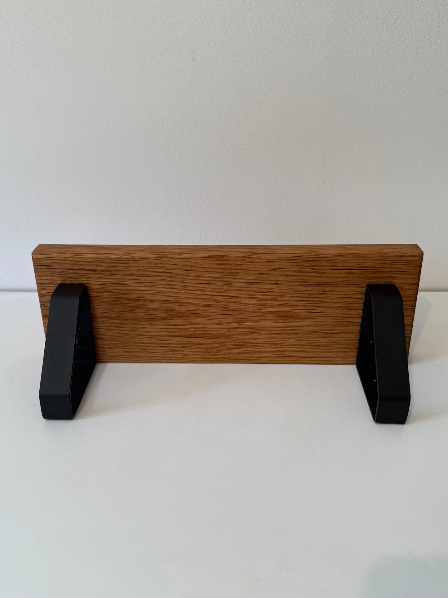 Oak Shelves with Cast Iron Brackets - Small