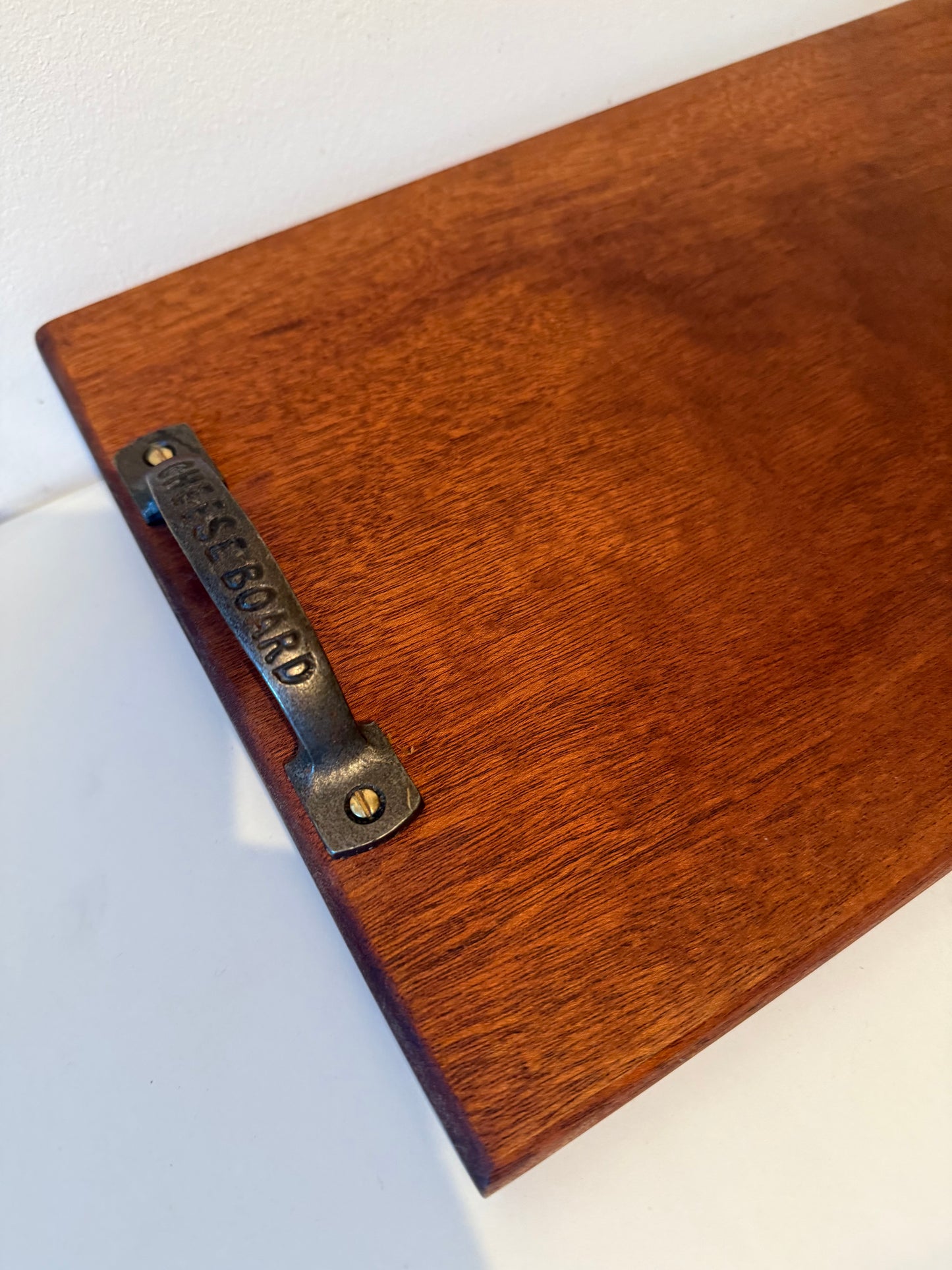 Chopping / Mezze / Cheese / Serving Board with ‘Cheeseboard & Mezze’ cast iron handles - Large