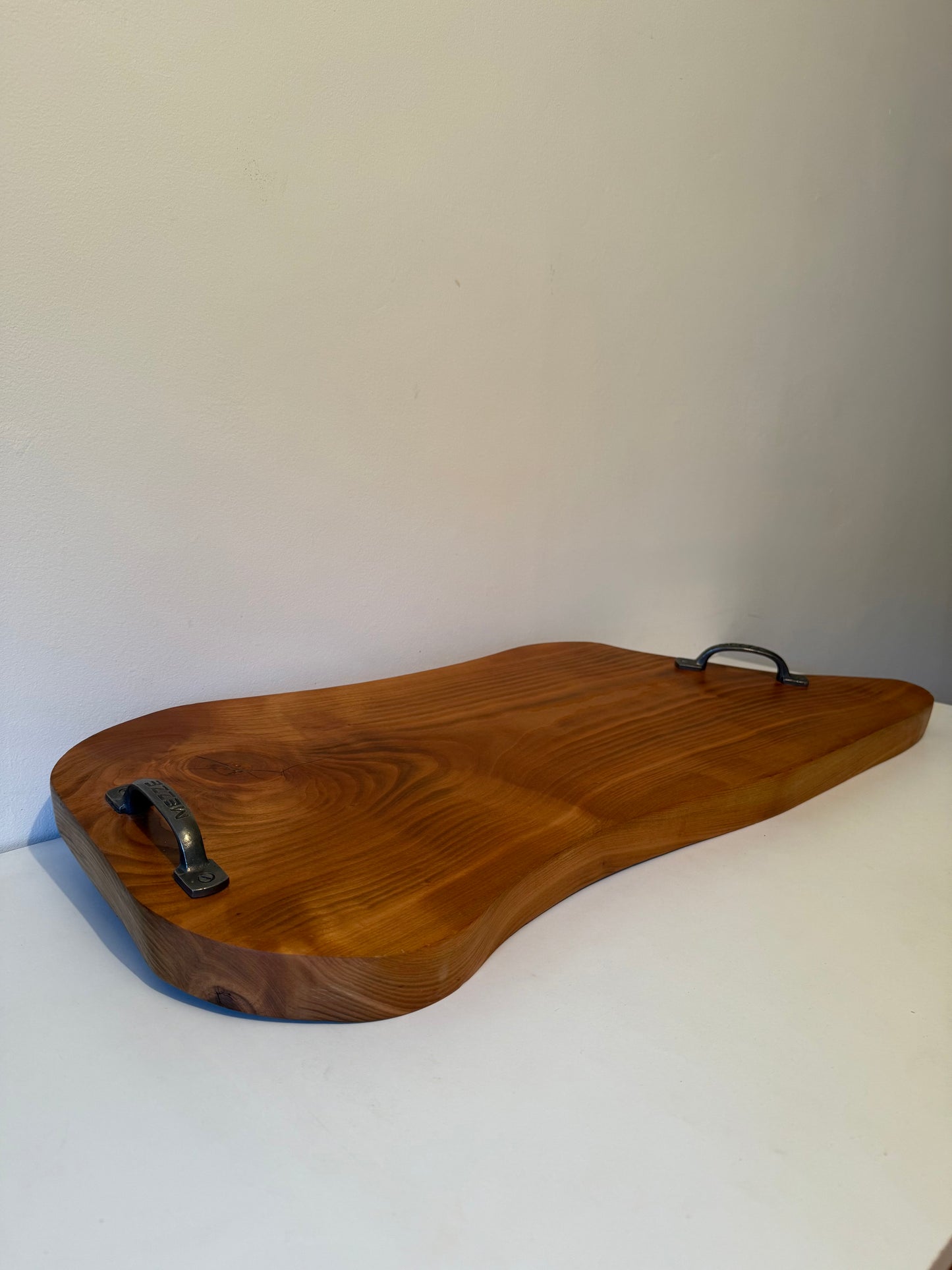 Chopping / Mezze / Cheese / Serving Board with ‘Mezze’ cast iron handles
