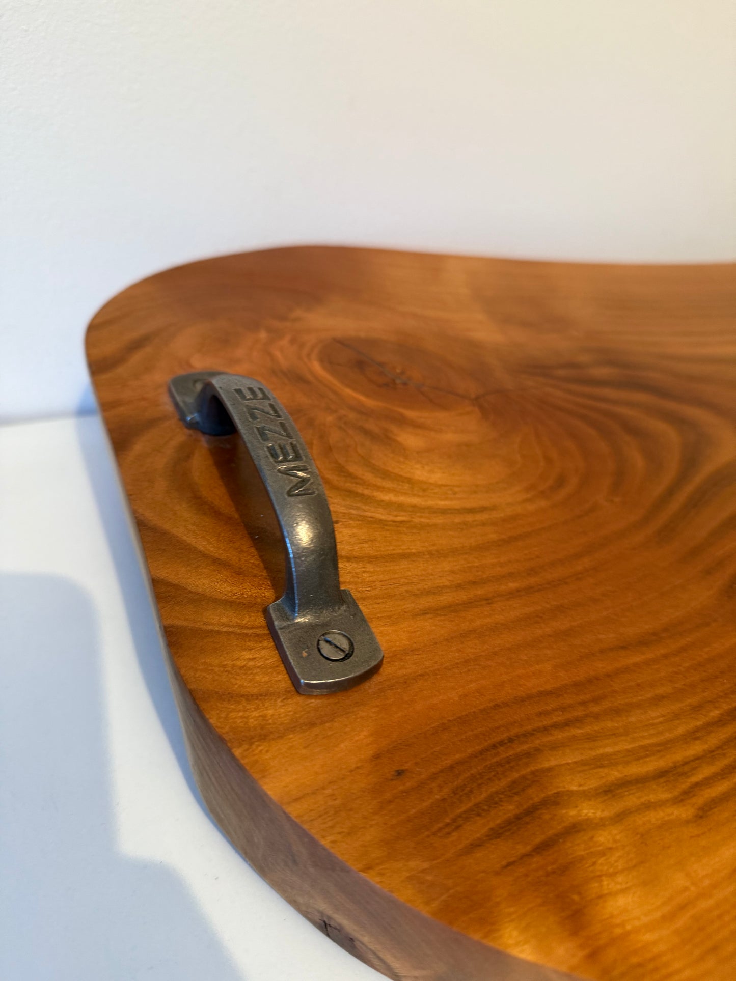 Chopping / Mezze / Cheese / Serving Board with ‘Mezze’ cast iron handles