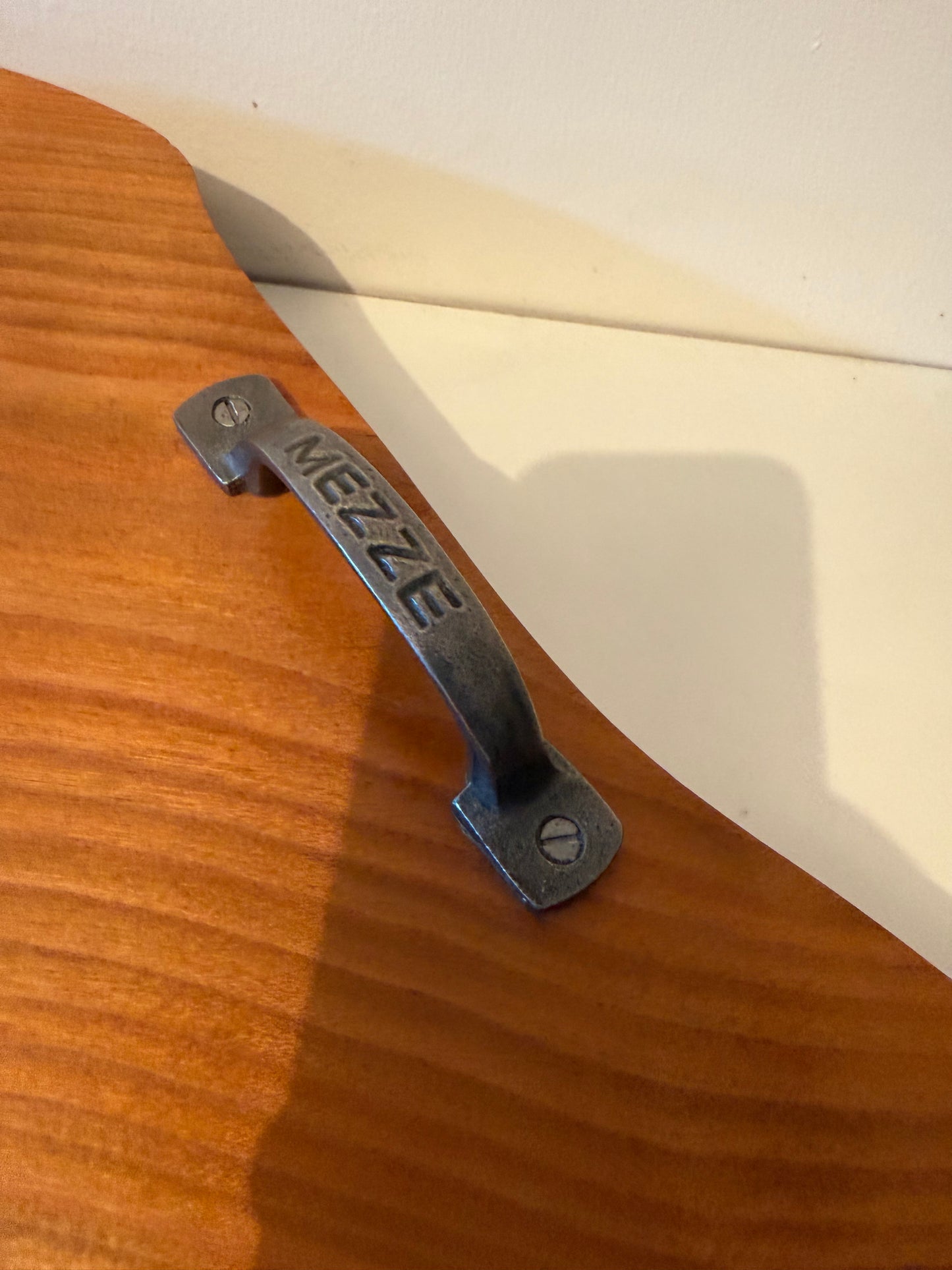 Chopping / Mezze / Cheese / Serving Board with ‘Mezze’ cast iron handles