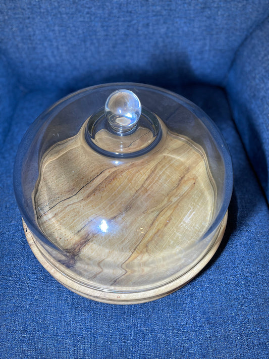 Cheese/Cake Board with fitted cloche