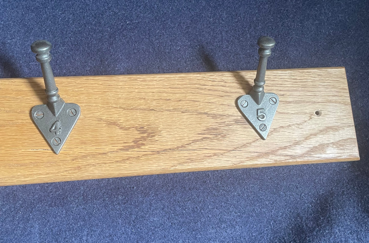 Mounted wall hooks (1 thru 5)