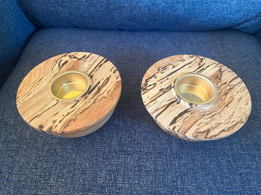 2 x Tea Light Candle Holders (sold as pair)