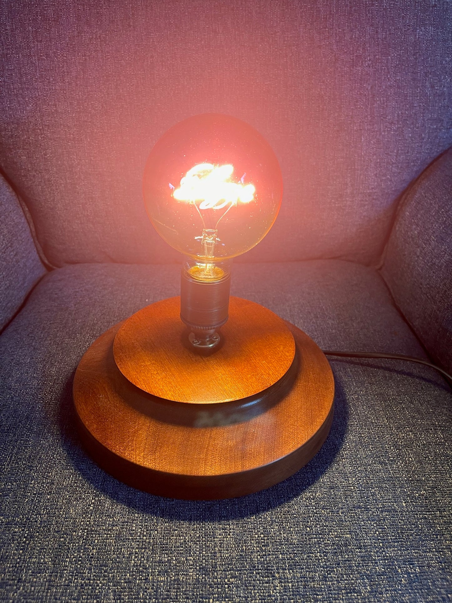 Table Lamp with ‘Love’ bulb